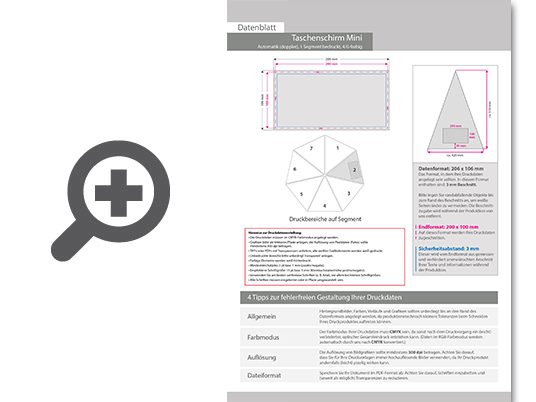 Product Bild taschenschirm_mini__automatik_(doppler)__4_0-farbig__1_segment_bedruckt